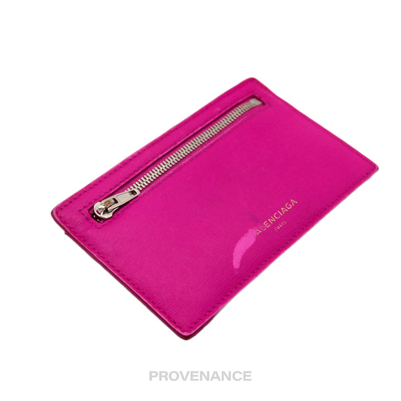 🔴 Balenciaga Zip Card Wallet - Pink - Picture 3 of 6